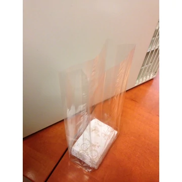 5 cm oldalredős talpas celofán tasak – 10x22 cm